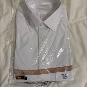 Gold Label Men's Slim Fit White Dress Shirt